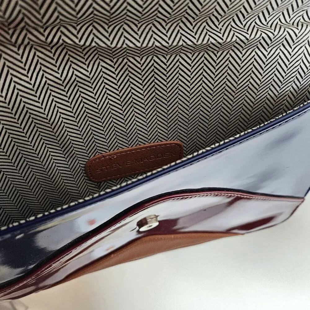 Steve Madden Clutch Bag Colorblock NWT Women's Multicolor One Size